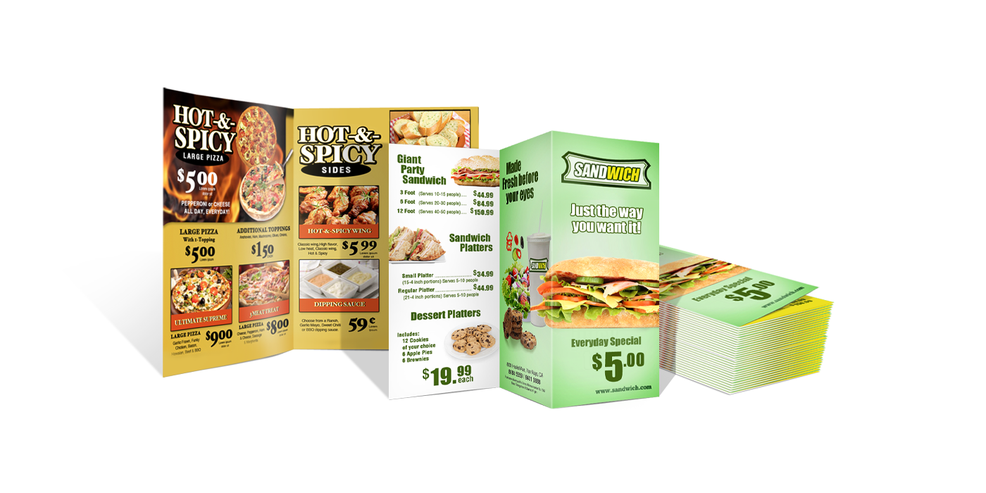 Cheap Menu Printing